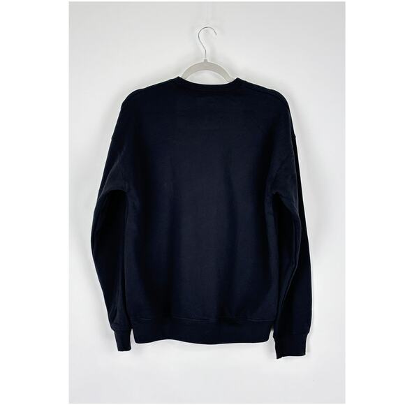 Duke Winston Santa Bulldog Patch Sweatshirt Pullover Womens Medium Black New - Picture 5 of 7